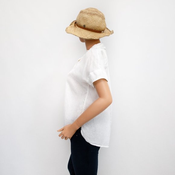 Tommy Bahama White Linen Shirt XXS - Picture 3 of 8